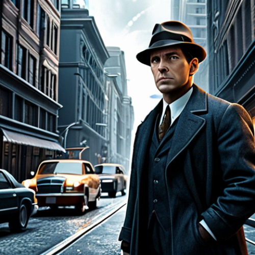 Home 18 리버스 1999 스토리 확장 가능성 - **Prompt 1: Time-Traveling Detective** "A determined detective in 1920s attire, investigating a myst...