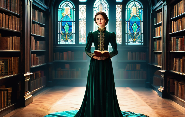 리버스 1999 매출 비교 분석 - **Prompt 1: Mysterious Scholar in an Arcane Library**
    "A sophisticated female character, reminis...