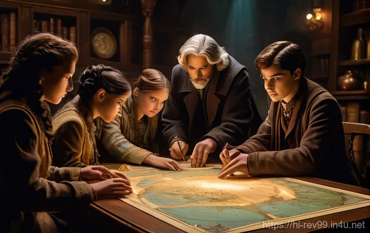 리버스 1999 최고 효율 레벨업 - **Prompt:** A group of diverse "Reverse: 1999" Arcanists, appearing mature teenagers to adults, are ...