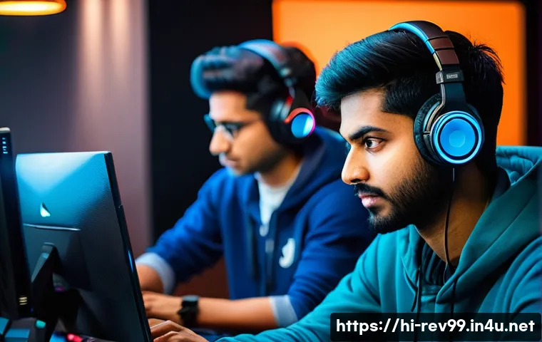 리버스 1999 유저간의 팀워크 향상 - A dynamic and focused team of Indian esports players communicating clearly and concisely during an i...