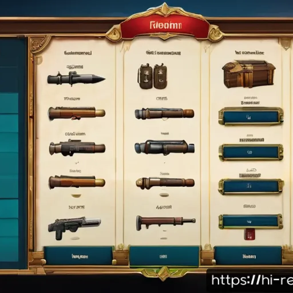 리버스 1999 인벤토리 관리 팁 - A detailed fantasy game inventory screen showing a well-organized layout with categorized slots for ...