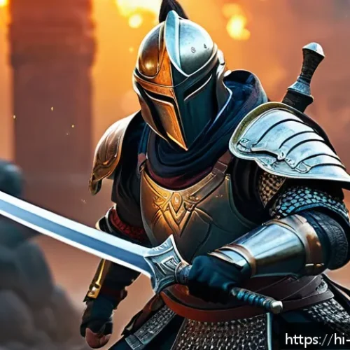 리버스 1999 최고의 PvP 캐릭터 - A dynamic PvP scene featuring a balanced warrior character in detailed armor, showcasing a powerful ...