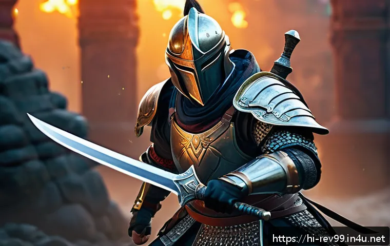 리버스 1999 최고의 PvP 캐릭터 - A dynamic PvP scene featuring a balanced warrior character in detailed armor, showcasing a powerful ...