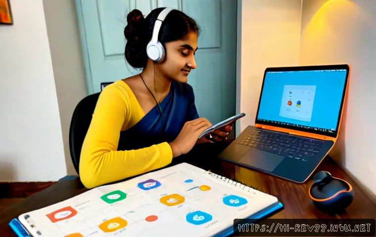 리버스 1999 게임 외부 도구 추천 - Photorealistic Indian gamer at a clean home desk comparing a smartphone fantasy strategy game with a...